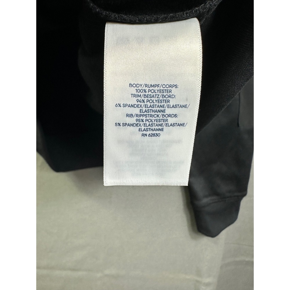 NASA Men's Black Tech Fleece Graphic Hoodie Sweatshirt Blue LandsEnd 62830 Large - Picture 9 of 12